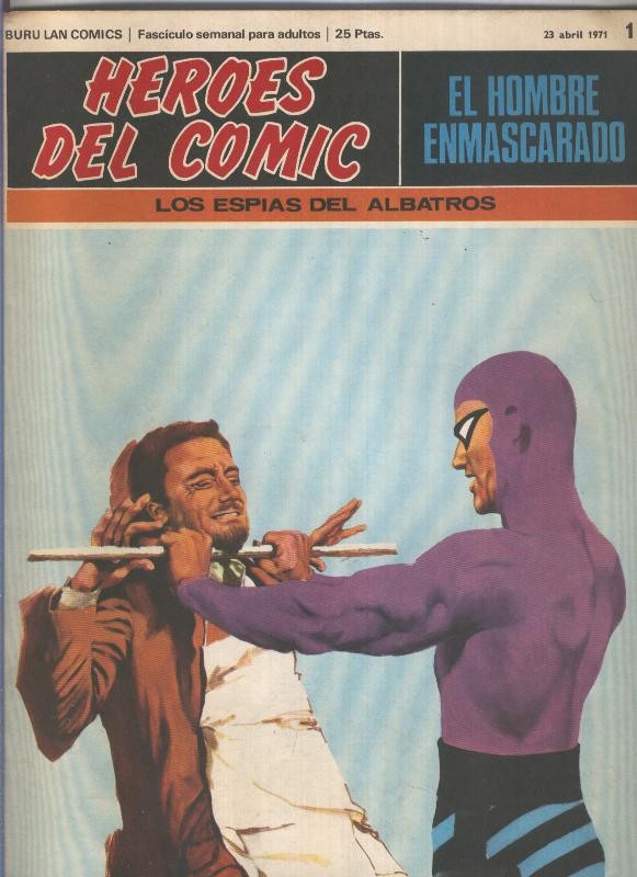 El Hombre Enmascarado numero 13: Los espias del Albatros (numerado 1 en trasera)