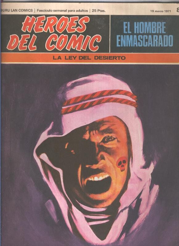 El Hombre Enmascarado numero 08: la ley del desierto (numerado 2 en trasera)