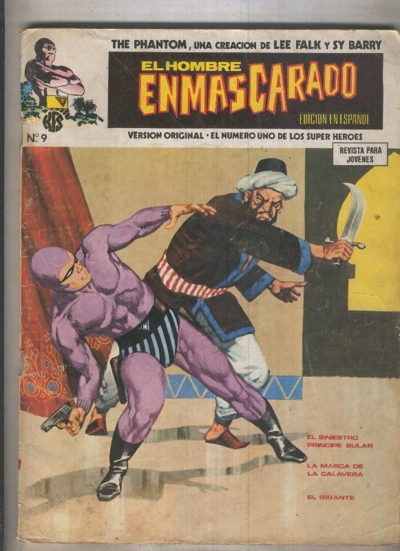 El Hombre Enmascarado volumen 1 numero 09 (numerado 1 en trasera)