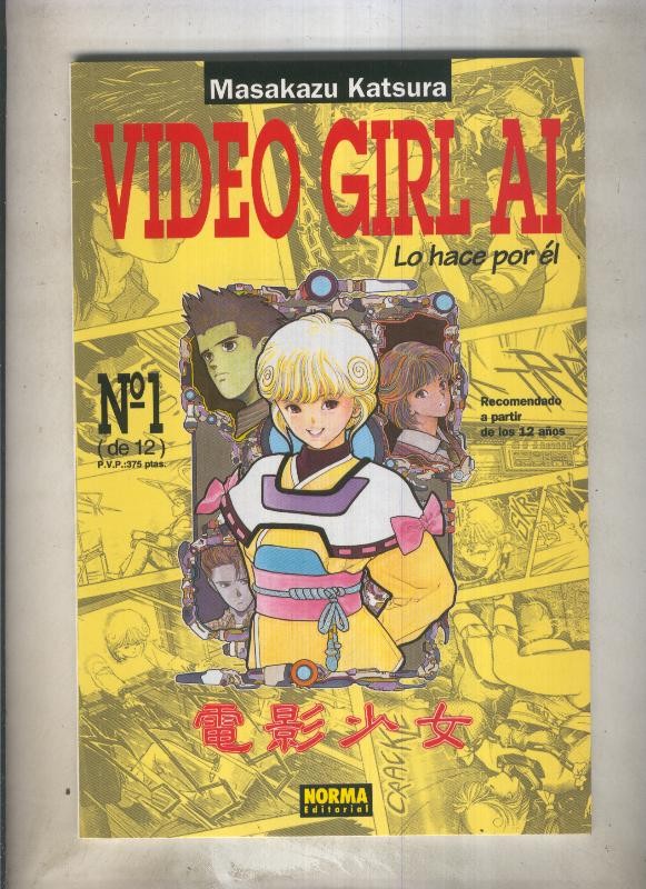 Video Girl Ai numero 01 (numerado 1 en trasera)
