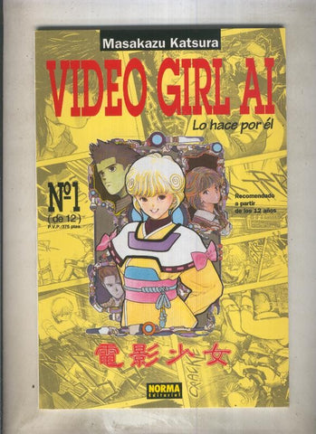 Video Girl Ai numero 01 (numerado 1 en trasera)
