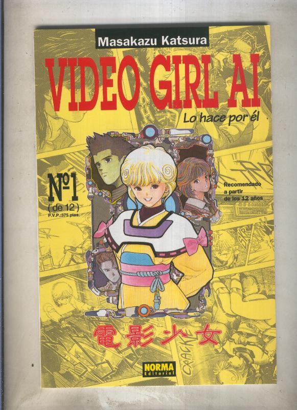 Video Girl Ai numero 01 (numerado 3 en trasera)