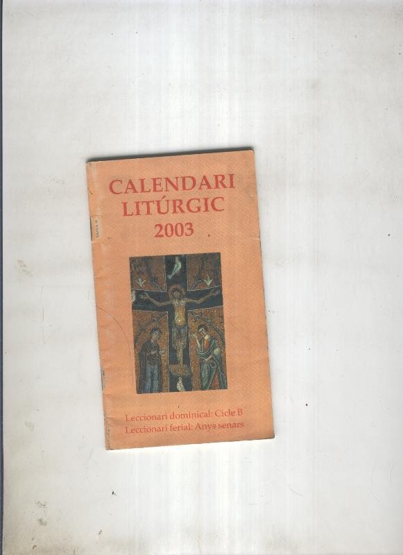 Calendari liturgic 2003