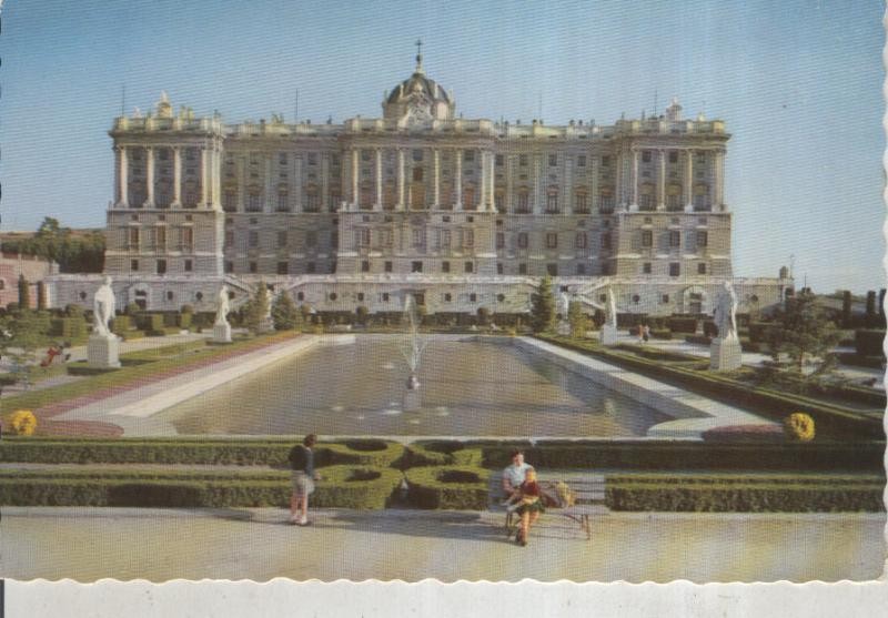 Postal 015932: Fachada norte del palacio nacional en Madrid