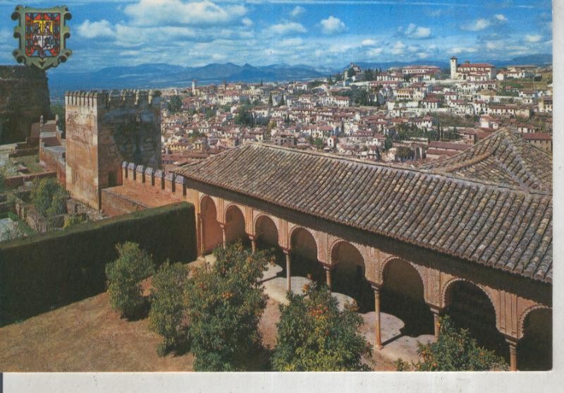 Postal 015954: Patio Machuca y Albaicin de la alhambra de Granada