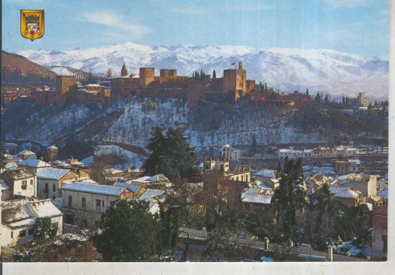 Postal 015959: Vista general de la Alhambra de Granada