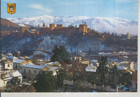 Postal 015959: Vista general de la Alhambra de Granada