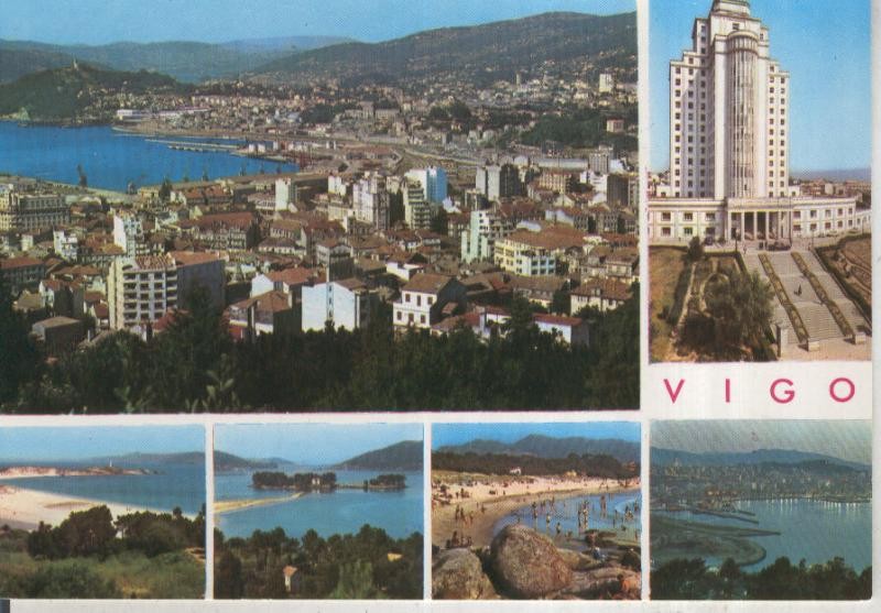 Postal 015971: Vistas varias de Vigo