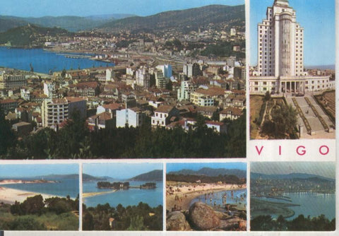 Postal 015971: Vistas varias de Vigo