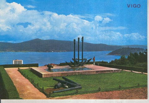 Postal 015974: Monumento a los galeones de Rande de Vigo