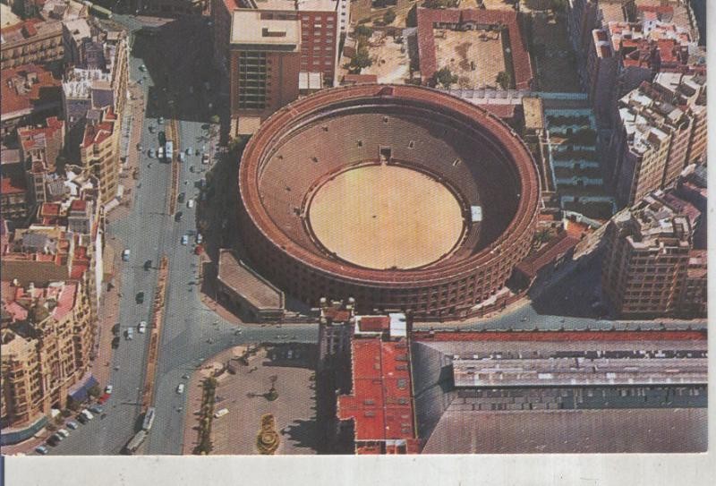 Postal 016003: Vista aerea de la plaza de Toros de Valencia