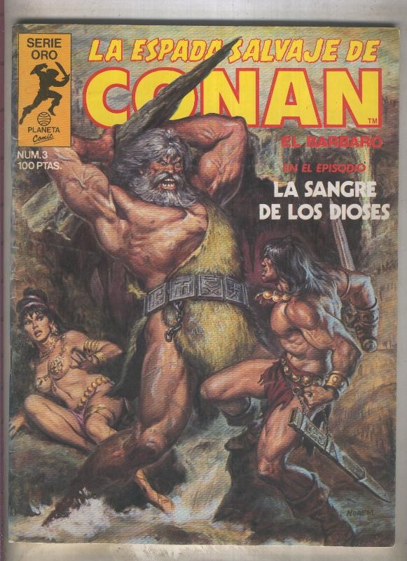 La Espada Salvaje de Conan primera edicion numero 003 (numerado 4 en trasera)