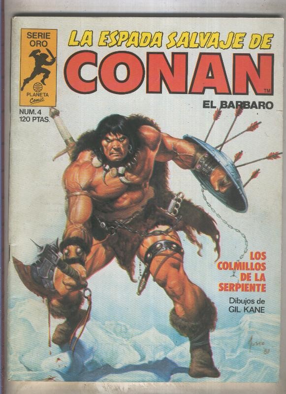 La Espada Salvaje de Conan primera edicion numero 004 (numerado 2 en trasera)
