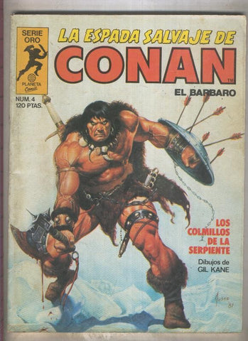 La Espada Salvaje de Conan primera edicion numero 004 (numerado 4 en trasera)