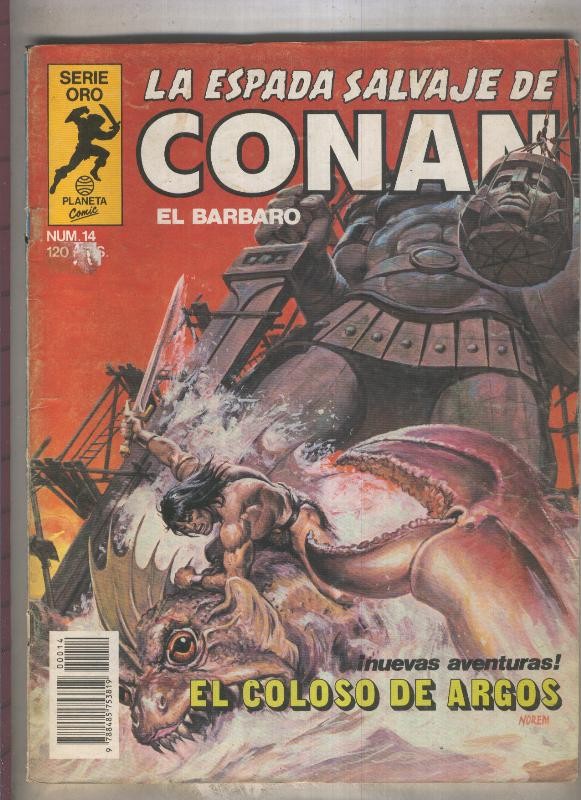 La Espada Salvaje de Conan primera edicion numero 014 (numerado 3 en trasera)
