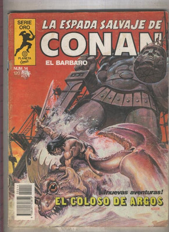 La Espada Salvaje de Conan primera edicion numero 014 (numerado 3 en trasera)