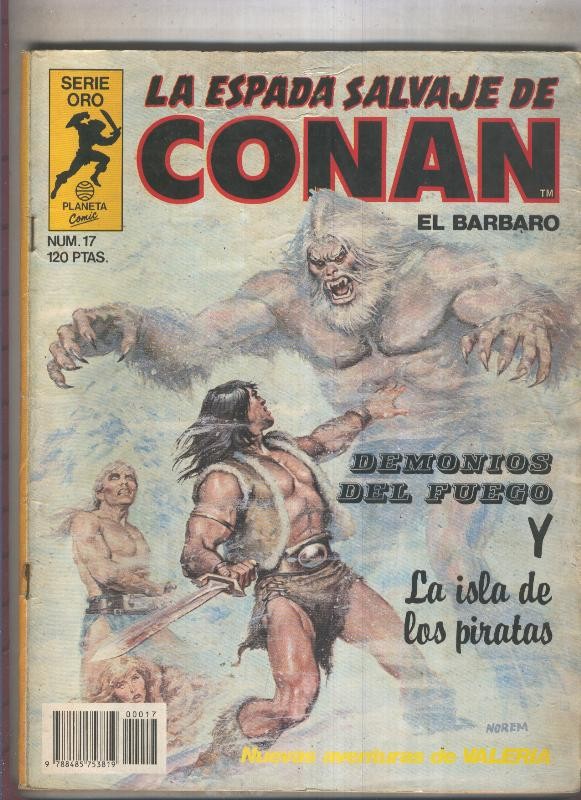 La Espada Salvaje de Conan primera edicion numero 017 (numerado 3 en trasera)