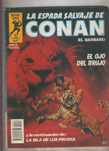 La Espada Salvaje de Conan primera edicion numero 018 (numerado 1 en trasera)