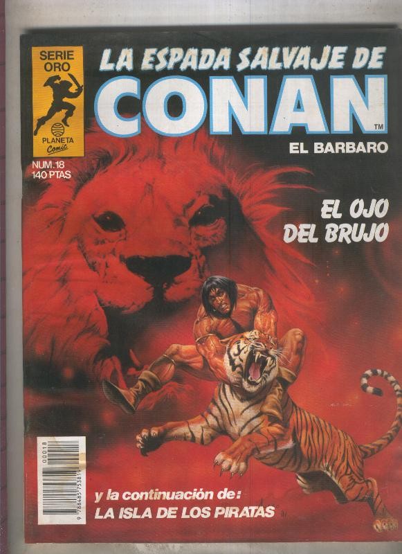 La Espada Salvaje de Conan primera edicion numero 018 (numerado 2 en trasera)