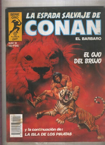 La Espada Salvaje de Conan primera edicion numero 018 (numerado 2 en trasera)