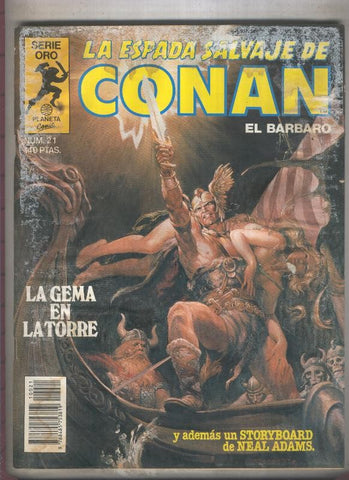 La Espada Salvaje de Conan primera edicion numero 021 (numerado 1 en trasera)