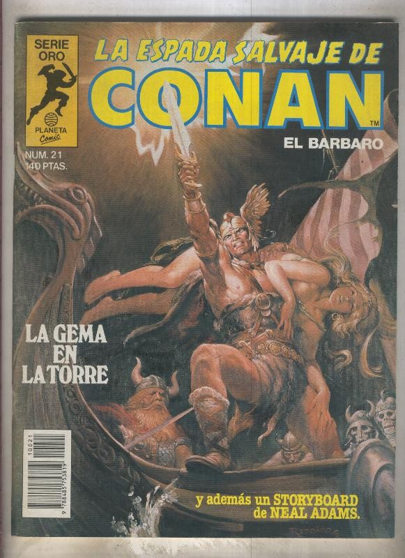 La Espada Salvaje de Conan primera edicion numero 021 (numerado 2 en trasera)