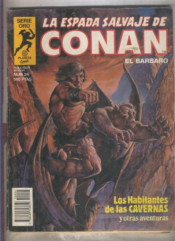 La Espada Salvaje de Conan primera edicion numero 024 (numerado 1 en interior cubierta)