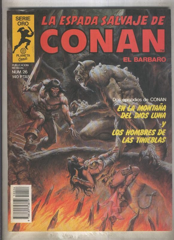 La Espada Salvaje de Conan primera edicion numero 026 (numerado 1 en trasera)