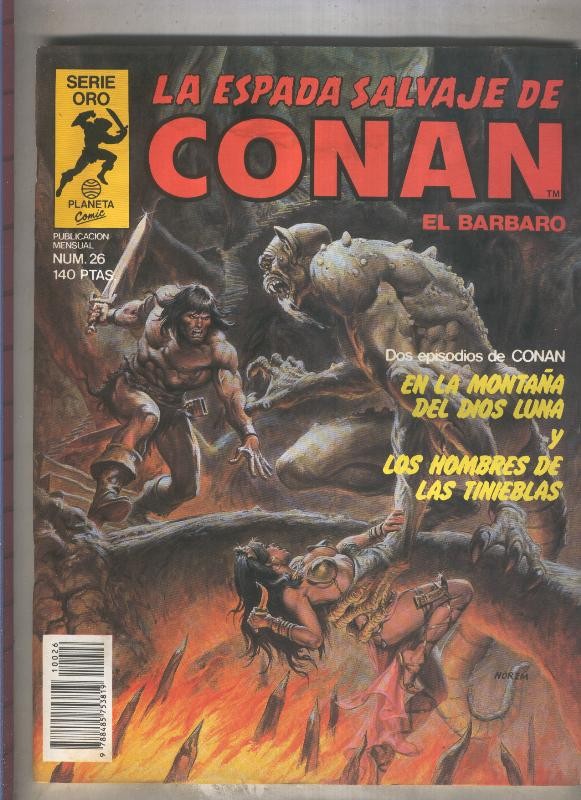 La Espada Salvaje de Conan primera edicion numero 026 (numerado 2 en trasera)
