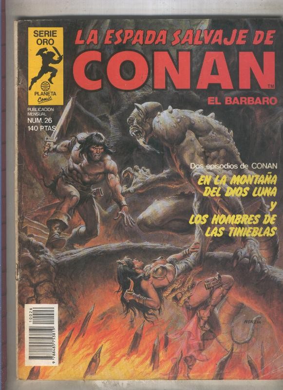 La Espada Salvaje de Conan primera edicion numero 026 (numerado 3 en trasera)