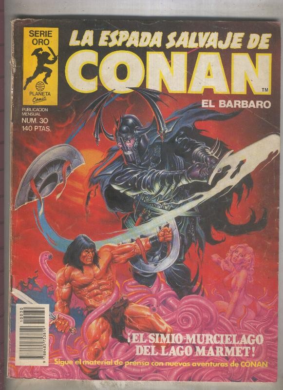 La Espada Salvaje de Conan primera edicion numero 030 (numerado 1 en trasera)