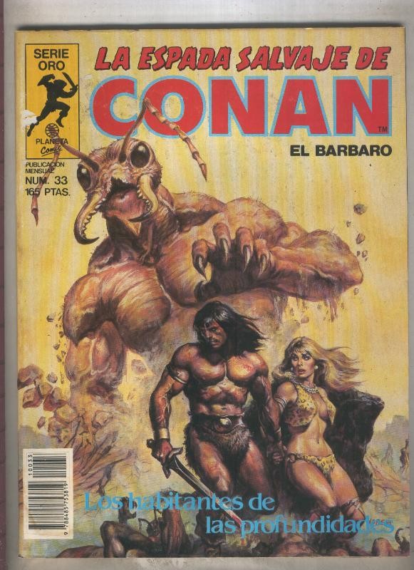 La Espada Salvaje de Conan primera edicion numero 033 (numerado 1 en trasera)