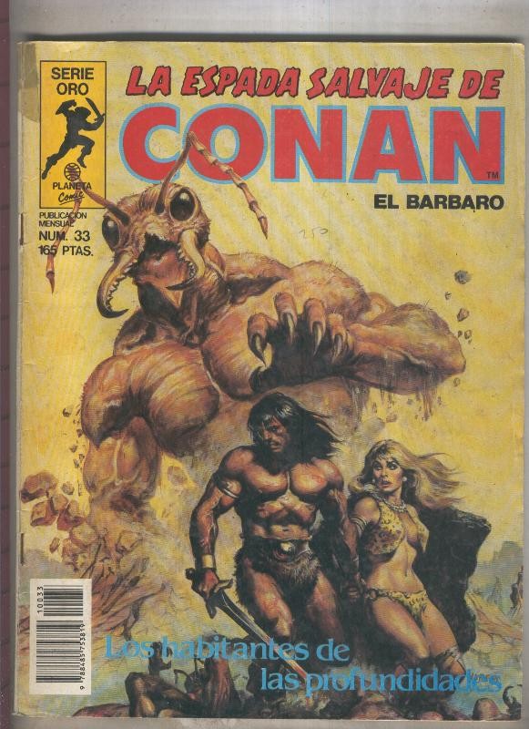 La Espada Salvaje de Conan primera edicion numero 033 (numerado 2 en trasera)