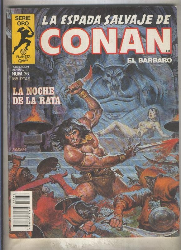 La Espada Salvaje de Conan primera edicion numero 036 (numerado 2 en trasera)