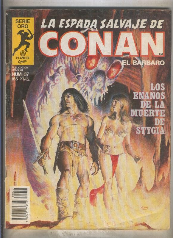 La Espada Salvaje de Conan primera edicion numero 037 (numerado 1 en trasera)
