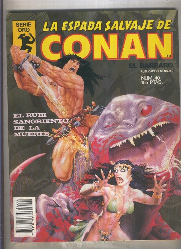 La Espada Salvaje de Conan primera edicion numero 040 (numerado 1 en trasera)