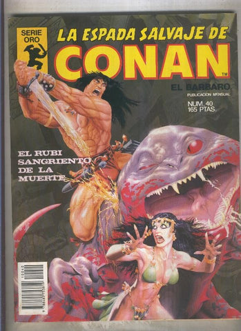 La Espada Salvaje de Conan primera edicion numero 040 (numerado 1 en trasera)