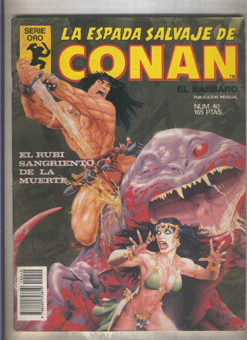 La Espada Salvaje de Conan primera edicion numero 040 (numerado 2 en trasera)