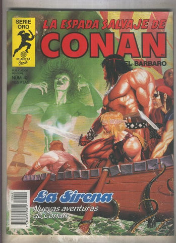 La Espada Salvaje de Conan primera edicion numero 042 (numerado 1 en trasera)