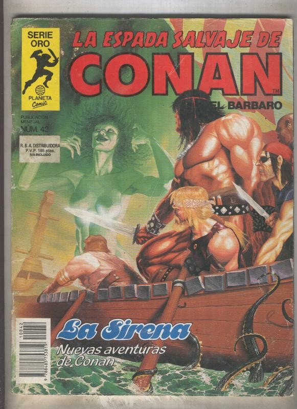 La Espada Salvaje de Conan primera edicion numero 042 (numerado 4 en trasera)