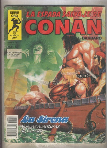La Espada Salvaje de Conan primera edicion numero 042 (numerado 4 en trasera)