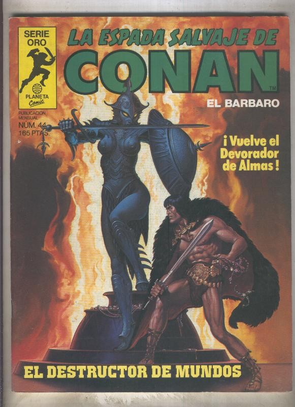 La Espada Salvaje de Conan primera edicion numero 044 (numerado 1 en trasera)