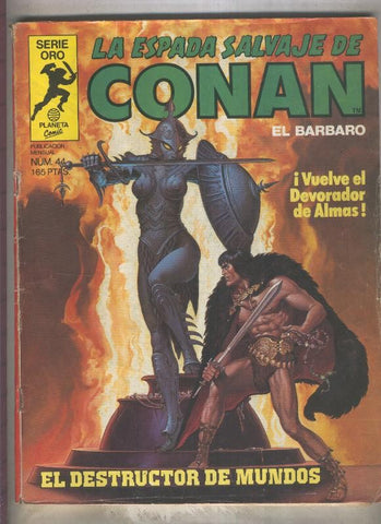 La Espada Salvaje de Conan primera edicion numero 044 (numerado 4 en trasera)