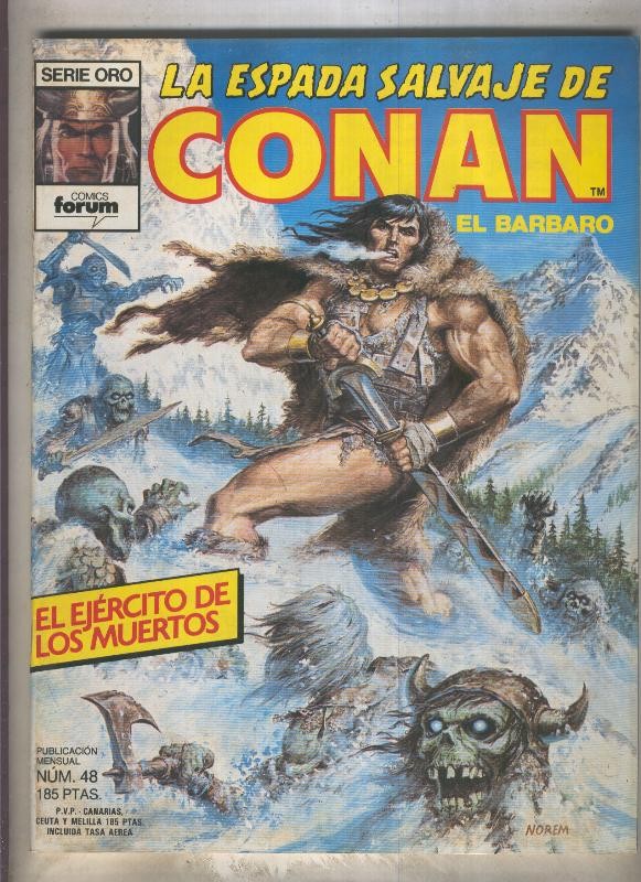 La Espada Salvaje de Conan primera edicion numero 048 (numerado 2 en trasera)