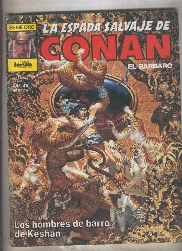 La Espada Salvaje de Conan primera edicion numero 049 (numerado 1 en trasera)