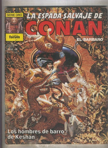 La Espada Salvaje de Conan primera edicion numero 049 (numerado 3 en trasera)