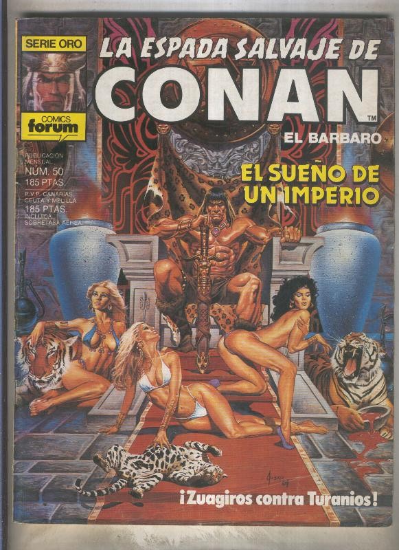La Espada Salvaje de Conan primera edicion numero 050 (numerado 3 en trasera)