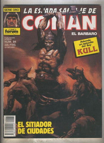 La Espada Salvaje de Conan primera edicion numero 084 (numerado 2 en trasera)