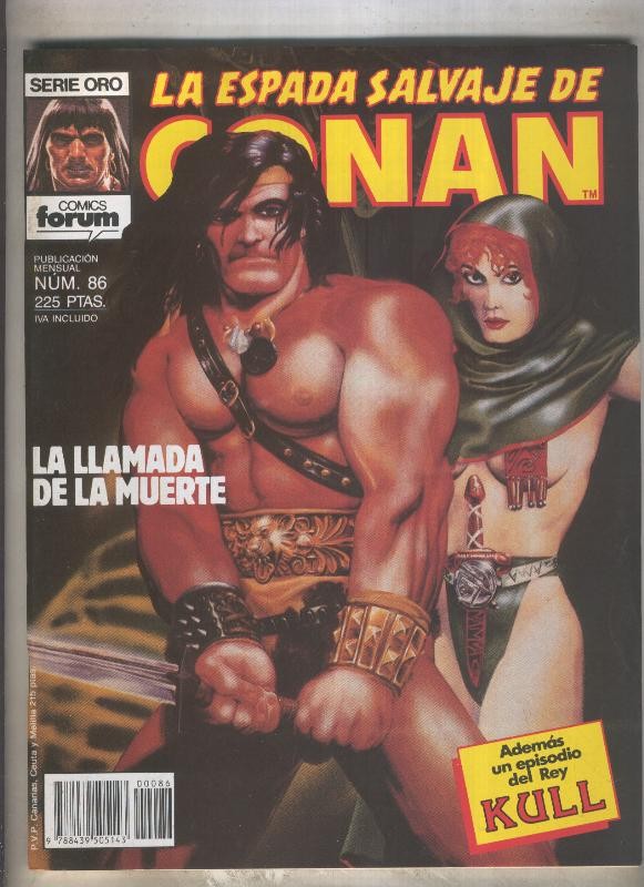 La Espada Salvaje de Conan primera edicion numero 086 (numerado 1 en trasera)