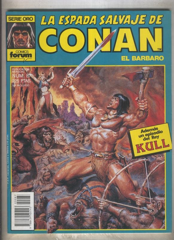 La Espada Salvaje de Conan primera edicion numero 087 (numerado 2 en trasera)